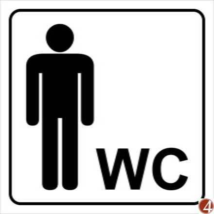 Samolepka WC páni